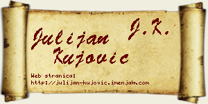 Julijan Kujović vizit kartica